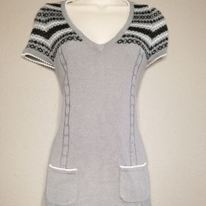 Small grey sweater dress